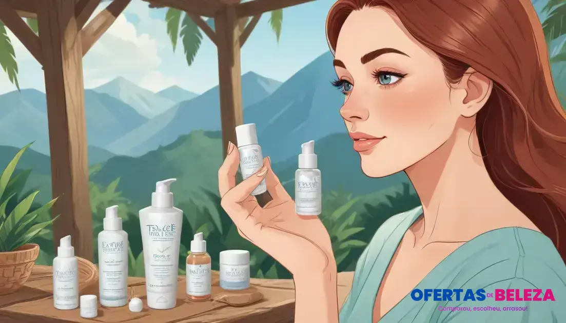 Conceito de skincare minimalista Conceito de skincare minimalista